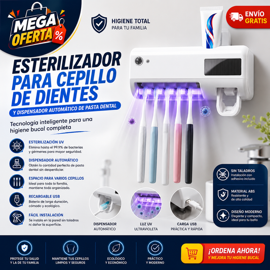 Esterilizador de cepillo | Protege tu salud bucal